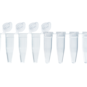 0.2ml PCR 8-Strip Tubes with Attached Flat Caps